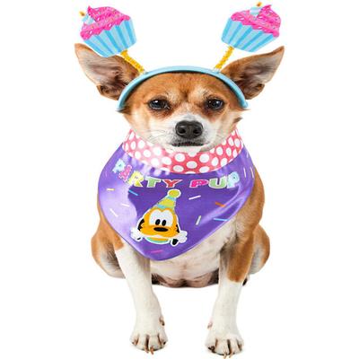 Mickey Mouse Party Pup Pet Accessory, Medium/Large