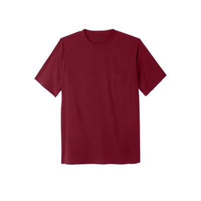 Men's Big & Tall The Ultra-Light Comfort Tee by Kingsize by KingSize in Rich Burgundy (Size 8XL)