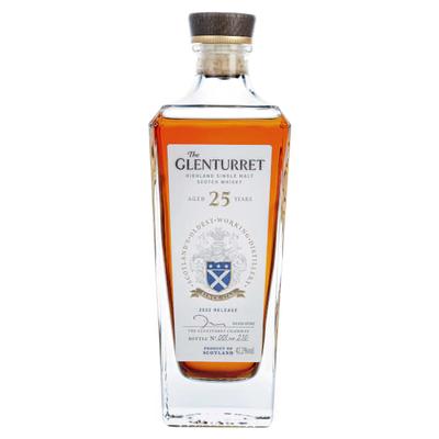 Glenturret 25 Year Single Malt Scotch Whiskey (2022 Release) with Gift Box Whiskey - Scotland