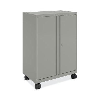 SmartLink HON 2 Compartment Storage Cabinet w/ Bins Metal in Gray/White | 42.32 H x 30 W x 18 D in | Wayfair HLVMSC4330R.L.T1