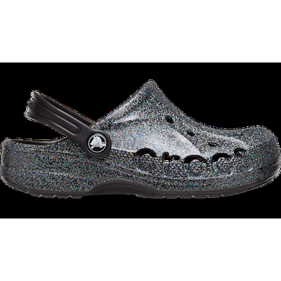 Crocs Black / Multi Toddler Baya Glitter Clog Shoes