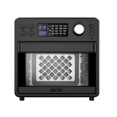 Aria Air Fryers Ariawave 16QT Air Fryer & Toaster Oven Stainless Steel in Gray | 13.3 H x 13.5 W x 12.3 D in | Wayfair AWM-432