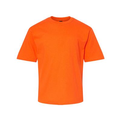 M&O MO4850 Youth Gold Soft Touch T-Shirt in Orange size XS | Cotton 4850