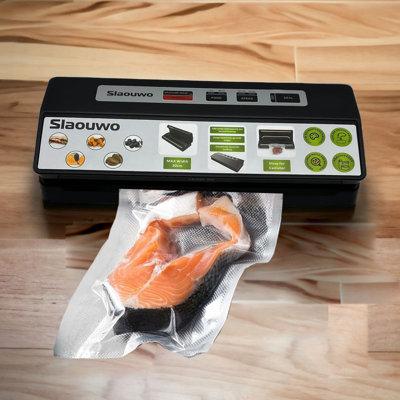 Automatic Food Saver Vacuum Sealer Machine w/ Starter Kit in Black QINGDAOSAIBOSIFANGSHUIGONGCHENGYOUXIANGONGSI | 3 H x 15 W x 5 D in | Wayfair