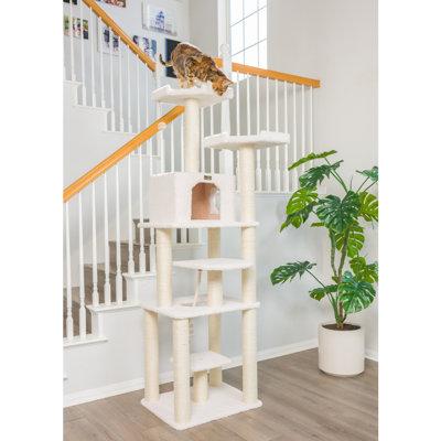 Armarkat 78" Premium Classic Real Wood Jackson Galaxy Approved Cat Tree Manufactured Wood in Blue/Brown/Gray | 78 H x 27 W x 32 D in | Wayfair