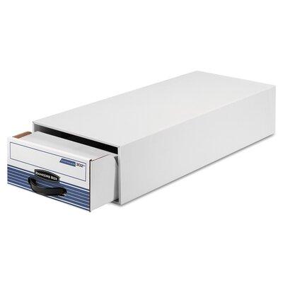 Bankers Box® Stor Drawer Steel Plus File, Wire, 9-1 4 x 23-1 4 x 4-3 8, White Blue, 12 Ctn in Blue White | 10.75 H x 18.75 W x 34.75 D in | Wayfair