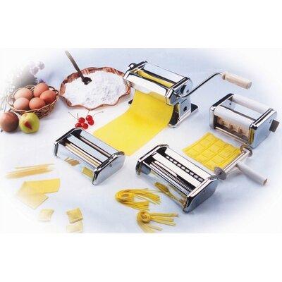 CucinaPro Pasta Fresh Series Manual Pasta Maker w/ 3 Attachments Metal, Size 8.0 H x 6.0 W x 7.75 D in | Wayfair S178