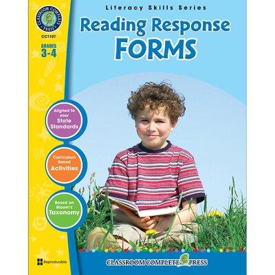 Classroom Complete Press Reading Response Forms Grade 3-4 Book, Size 8.5 H x 11.0 W x 0.3 D in | Wayfair CCP1107