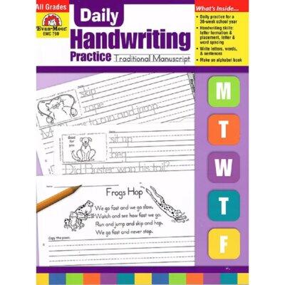Evan-Moor Daily Handwriting Trad Manuscript Book, Size 11.0 H x 8.5 W x 0.31 D in | Wayfair EMC790
