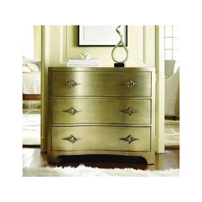Hooker Furniture Sanctuary 3 Drawer Shaped Front Dresser Wood in Brown/Yellow | 34 H x 38 W x 20 D in | Wayfair 3008-85004