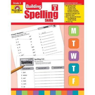 Evan-Moor Building Spelling Skills Grade 3 Book, Size 11.0 H x 8.5 W x 0.38 D in | Wayfair EMC2707