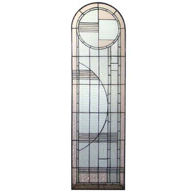 Meyda Lighting Arc Deco Prairie Right Sided Stained Glass Window in Black/Brown/Gray, Size 54.0 H x 15.0 W x 20.0 D in | Wayfair 22869