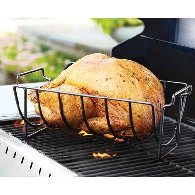 Outset 14.75" Non-Stick Carbon Steel Roasting Rack Carbon Steel in Black/Gray, Size 5.25 H x 9.75 D in | Wayfair QD50