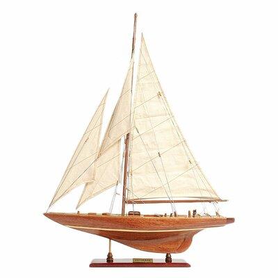 Old Modern Handicrafts Small Enterprises Model Boat Wood in Brown/Gray | 32 H x 25 W x 5 D in | Wayfair Y025