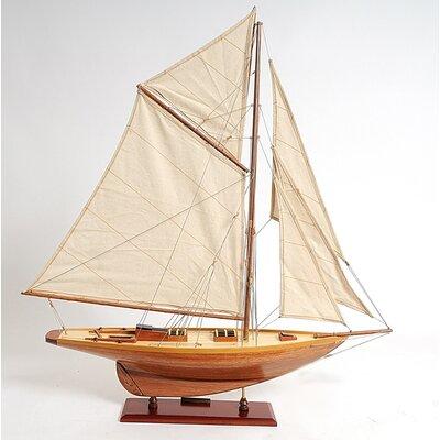 Old Modern Handicrafts Small Pen Duick Model Boat Wood in Brown/Gray | 36 H x 26 W x 5 D in | Wayfair Y035