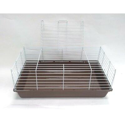 YML Small Animal Cage Metal (provides the best ventilation)/Acrylic/Plastic (lightweight & chew-proof) in Brown | 11 H x 24 W x 13 D in | Wayfair