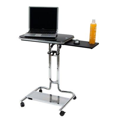 Inbox Zero Hartlie Adjustable Laptop Cart Metal in Black, Size 26.0 H x 20.0 W x 19.0 D in | Wayfair 88068C6C35D94B8194D6ACDEE11586EF