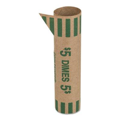 MMF Industries Preformed Tubular Coin Wrappers, 1000 Wrappers/Box in Green | 16 H x 10 W x 17.5 D in | Wayfair CTX20010