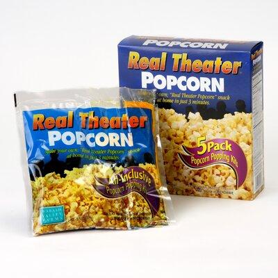 Wabash Valley Farms Real Theater 5 Pack All Inclusive Popcorn Popping Kit | 8 H x 7 W x 2.5 D in | Wayfair 43615