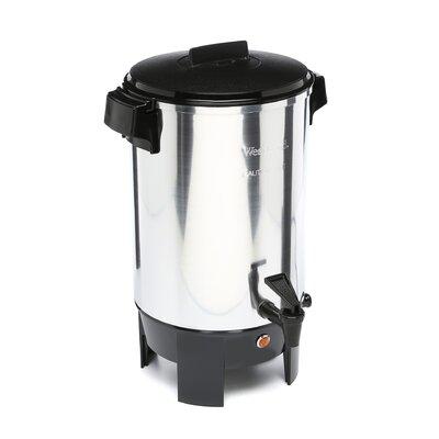 West Bend 30-Cup Polished Urn Metal in Black/Gray | 16.2 H x 10.5 W x 10.5 D in | Wayfair 58030