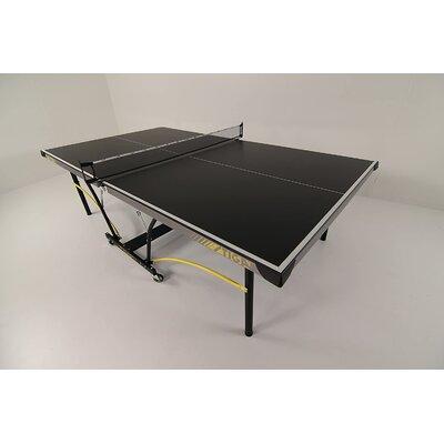 Stiga Synergy Foldable Indoor Table Tennis Table Wood/Steel Legs in Black/Brown/Gray, Size 30.0 H x 60.0 W x 108.0 D in | Wayfair T8690