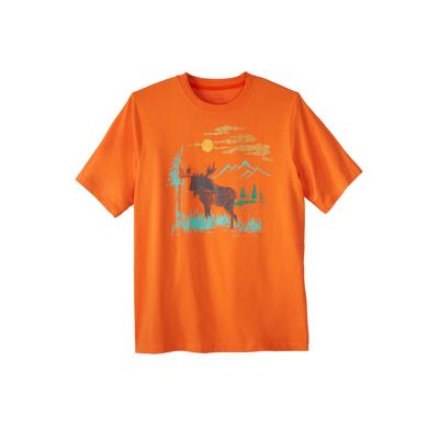 Men's Big & Tall Boulder Creek® Nature Graphic Tee by Boulder Creek in Moose (Size 3XL)