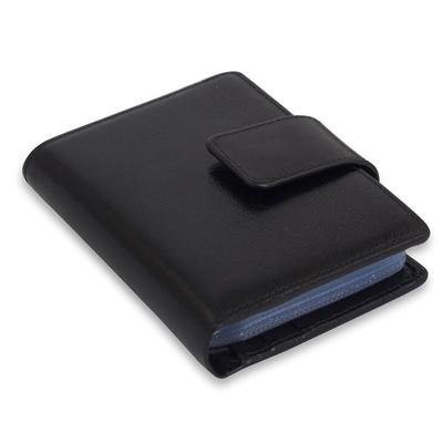 Leather wallet, 'Infinite Black'