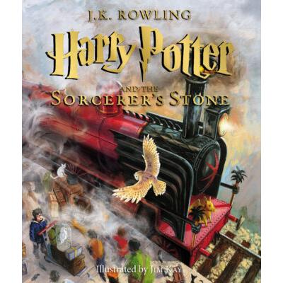 Harry Potter and the Sorcerer's Stone: The Illustrated Edition (Book #1) (Hardcover) - J. K. Rowlin