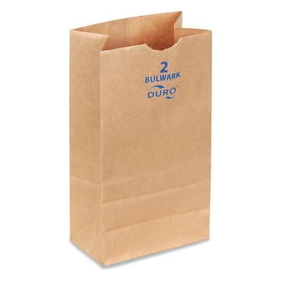 DURO BAG 71002 Grocery Bag,Brn,7-7/8" L,4-5/16"W,PK400