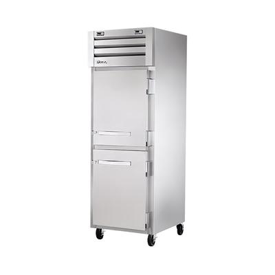 True STA1DTA-2HS-HC 27" 1 Section Commercial Refrigerator Freezer - Right Hinge Solid Doors, Top Compressor, 115v, 27 1/2" Wide, Silver