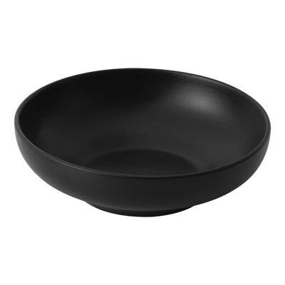 Bon Chef Tavola Midnight 14 oz. Black Porcelain Coupe Bowl - 48/Case