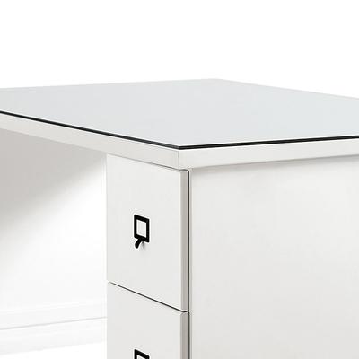 Original Home Office; Partners Desk Clear Glass Topper - Ballard Designs - Ballard Designs