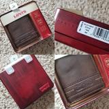 Levi's Accessories | Levi's Tan Leather Wallet With Identity Theft Protection | Color: Brown | Size: Os