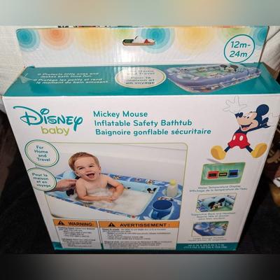 Disney Bath, Skin & Hair | Disney Baby Mickey Mouse Inflatable Bathtub Brand New In Box | Color: Blue | Size: Osbb