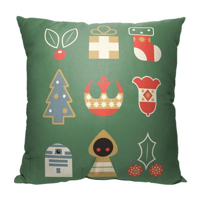 Star Wars Classic A Star Wars Holiday Printed Throw Pillow by The Northwest in O