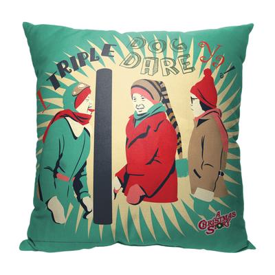 Wb A Christmas Story Triple Dog Dare Ya Printed Throw Pillow by The Northwest in O