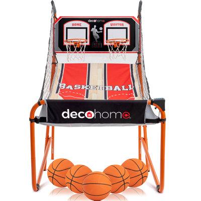 Deco Gear Plug-In Basketball Arcade Game, Steel | 48.8 W in | Wayfair E9DGBB01