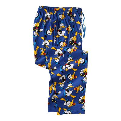 Men's Big & Tall Licensed Novelty Pajama Pants by KingSize in Donald Duck Toss (Size L) Pajama Bottoms