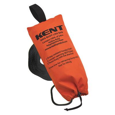 KENT SAFETY 152500-200-999-17 Ring Buoy Line Bag With 100ft. Rope
