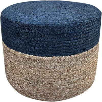 Highland Dunes Woven Footstool, Hand Knitted Traditional Rope Bohemian Style, Suitable For Living Room, Bedroom, Nursery, Terrace, Lounge | Wayfair Ottomans