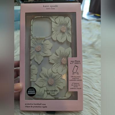 Kate Spade Cell Phones & Accessories | New Kate Spade New York Apple Iphone 13 Pro Max/ 12 Pro Max Case | Color: Cream/Pink | Size: Os