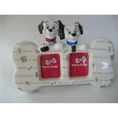 Disney Accents | Disney Store 102 Dalmatians Photo Picture Frame Domino & Little Dipper Puppy | Color: Black/White | Size: Os