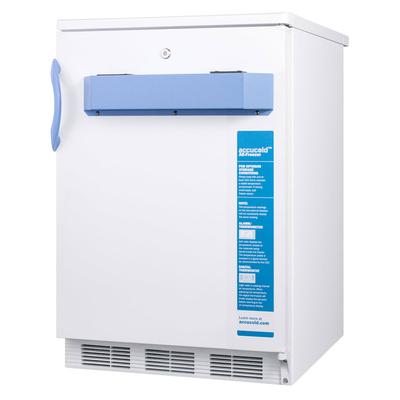 Accucold VT65MLBIMED2 24" One-Section Undercounter Pharmaceutical Freezer - White, 115v, 3.2 Cu. Ft., Built In or Freestanding