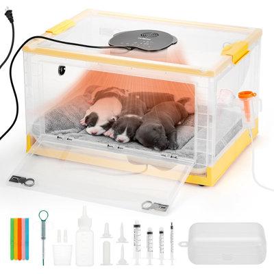 Tucker Murphy Pet™ Elhaam Puppy & Kitten Incubator, Advanced Care System w/ Precise Heating & Fan Control Plastic | 13 H x 23 W x 17 D in | Wayfair