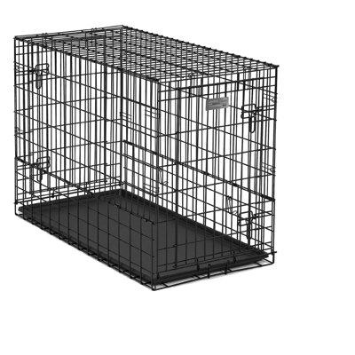 Archie & Oscar™ Ovation Trainer Double Door Pet Crate Plastic in Black | Intermediate (30" H x 21" W x 43" L) | Wayfair