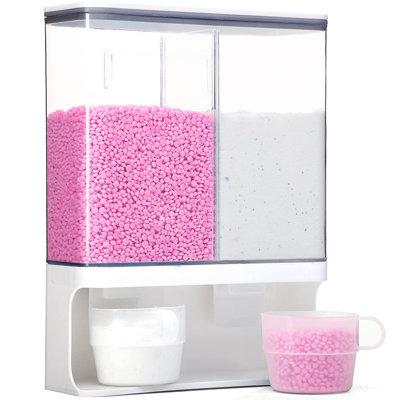 ColourTree Laundry Beads & Detergent Dispenser Organization Plastic in White | 10 H x 3.7 W x 10 D in | Wayfair TBG-LD1