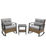 Red Barrel Studio® Marengo Outdoor Reversible Patio Sectional w/ Cushions Metal in Gray | Wayfair 067AAEDE84074D739F863B9ADC449E2A
