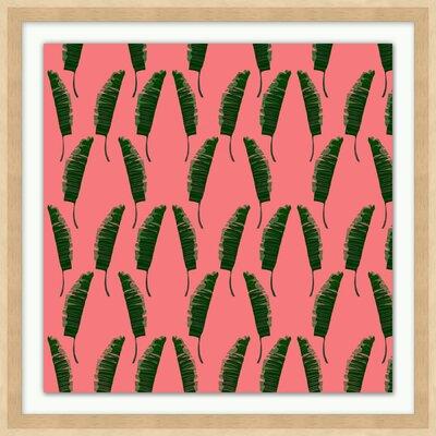 Wendover Art Group Palm Springs Pattern 2 by Christopher Kennedy - Picture Frame Graphic Art on in Green/Pink | Wayfair CKPG7321