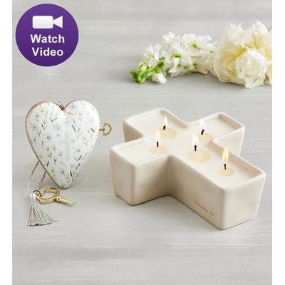 1-800-Flowers Home Decor Home Decor Home Fragrance Accessories Candles Delivery Trust In The Lord Gift Set - Candle & Art Heart