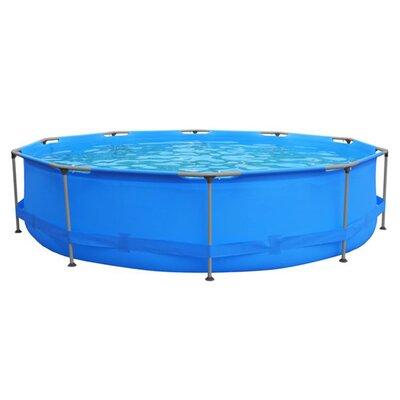 JLeisure Avenli Round Frame Easy Assembly Swimming Pool Steel in Blue | 141.73